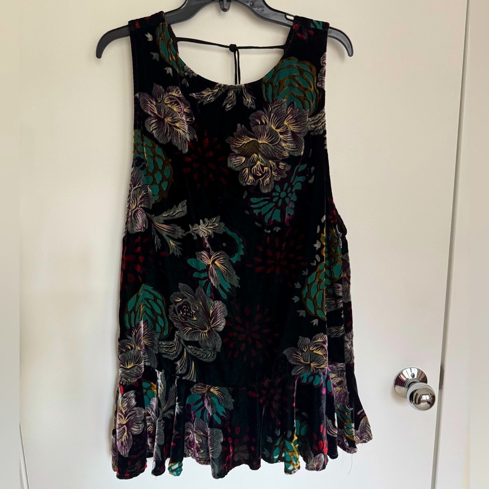 Free People Multicolor Velvet Dress